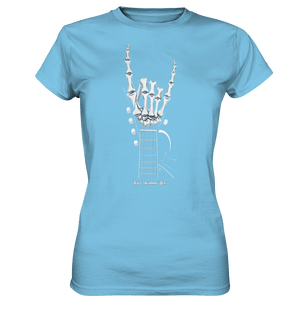 Gitarre mit Skelettfingern - Konzertzeichen - Ladies Premium Shirt | Lady - Shirts | Dark Shadows Arts