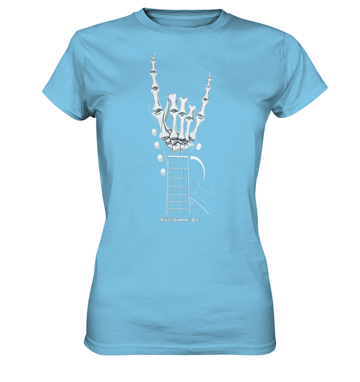 Gitarre mit Skelettfingern - Konzertzeichen - Ladies Premium Shirt | Lady - Shirts | Dark Shadows Arts