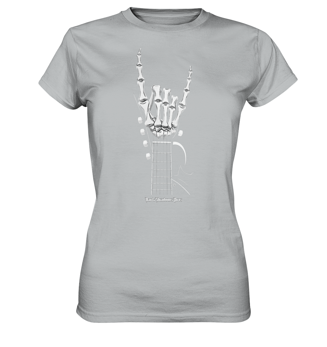 Gitarre mit Skelettfingern - Konzertzeichen - Ladies Premium Shirt | Lady - Shirts | Dark Shadows Arts