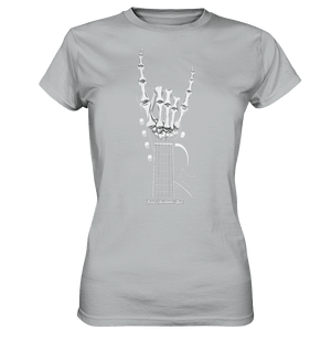 Gitarre mit Skelettfingern - Konzertzeichen - Ladies Premium Shirt | Lady - Shirts | Dark Shadows Arts