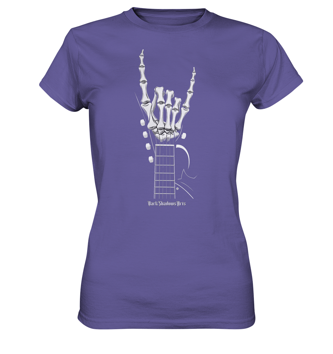Gitarre mit Skelettfingern - Konzertzeichen - Ladies Premium Shirt | Lady - Shirts | Dark Shadows Arts