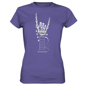 Gitarre mit Skelettfingern - Konzertzeichen - Ladies Premium Shirt | Lady - Shirts | Dark Shadows Arts