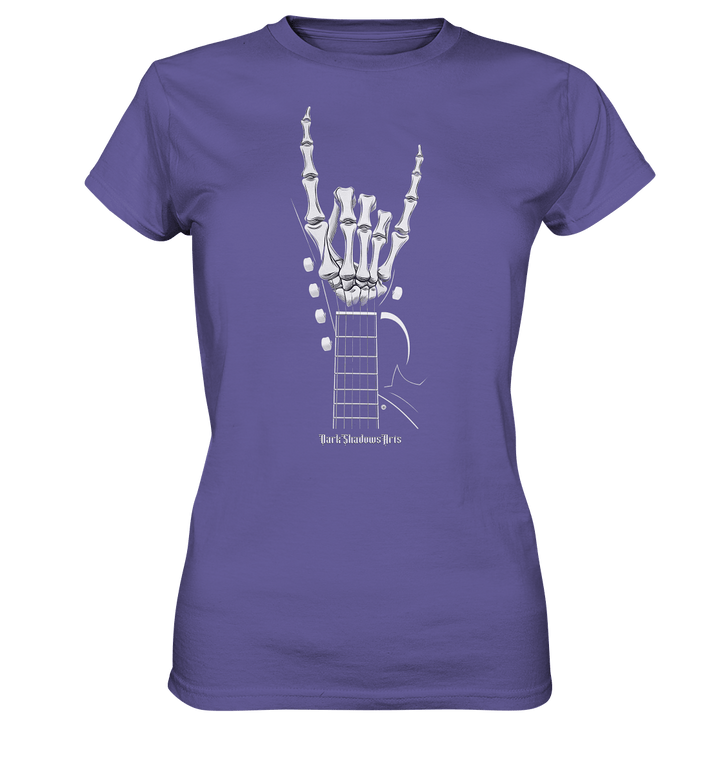 Gitarre mit Skelettfingern - Konzertzeichen - Ladies Premium Shirt | Lady - Shirts | Dark Shadows Arts