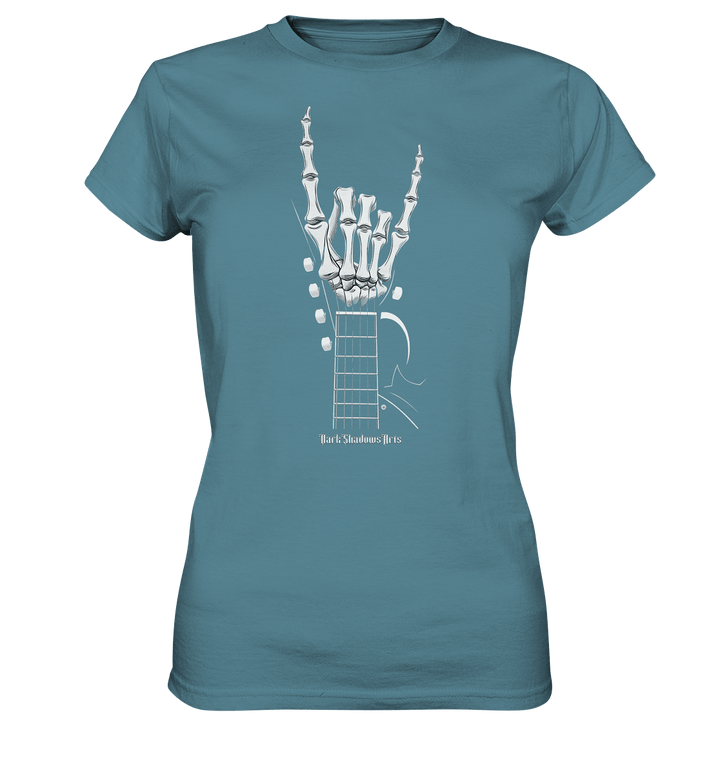 Gitarre mit Skelettfingern - Konzertzeichen - Ladies Premium Shirt | Lady - Shirts | Dark Shadows Arts