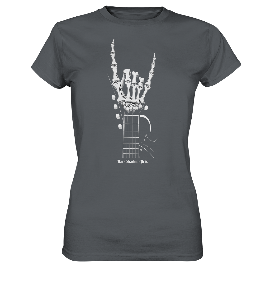 Gitarre mit Skelettfingern - Konzertzeichen - Ladies Premium Shirt | Lady - Shirts | Dark Shadows Arts