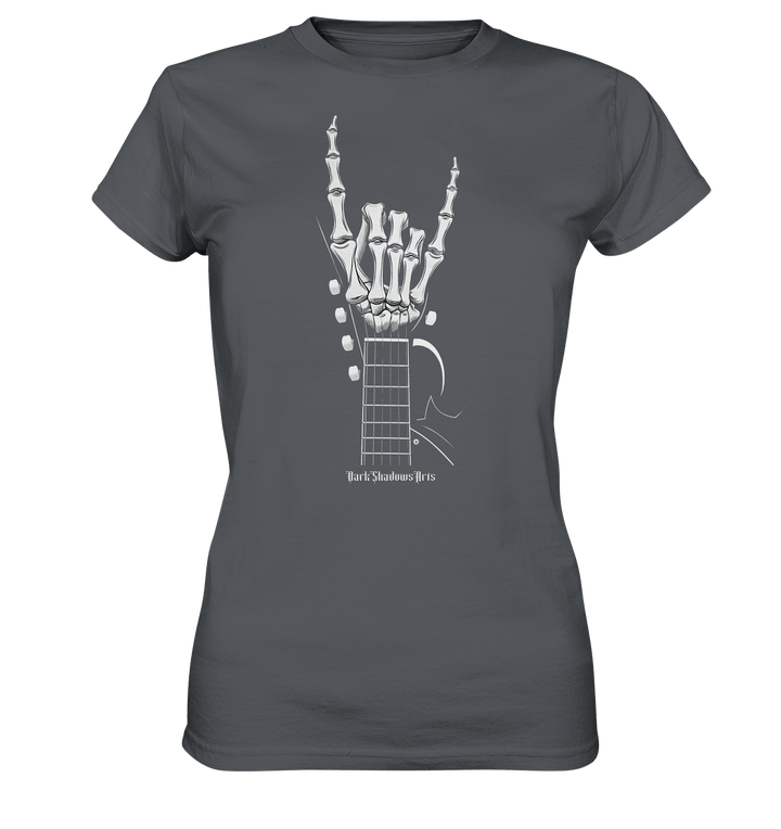 Gitarre mit Skelettfingern - Konzertzeichen - Ladies Premium Shirt | Lady - Shirts | Dark Shadows Arts