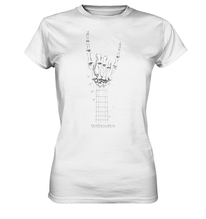 Gitarre mit Skelettfingern - Konzertzeichen - Ladies Premium Shirt | Lady - Shirts | Dark Shadows Arts