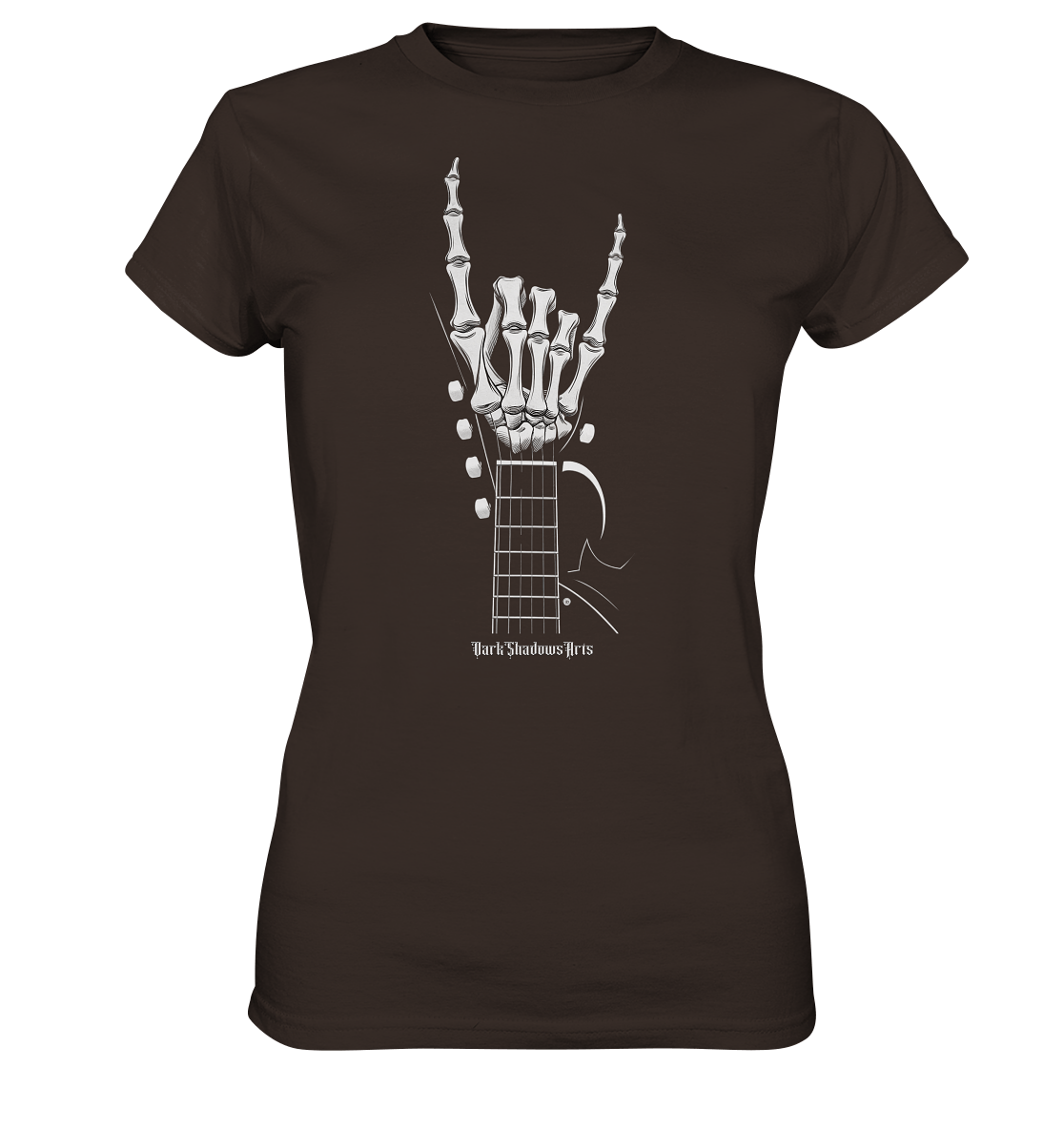 Gitarre mit Skelettfingern - Konzertzeichen - Ladies Premium Shirt | Lady - Shirts | Dark Shadows Arts