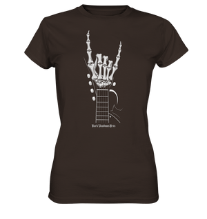 Gitarre mit Skelettfingern - Konzertzeichen - Ladies Premium Shirt | Lady - Shirts | Dark Shadows Arts