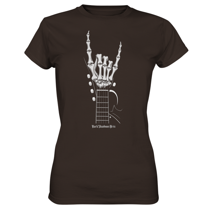 Gitarre mit Skelettfingern - Konzertzeichen - Ladies Premium Shirt | Lady - Shirts | Dark Shadows Arts