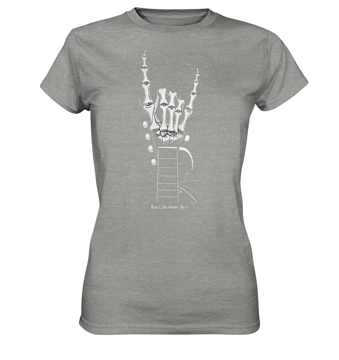 Gitarre mit Skelettfingern - Konzertzeichen - Ladies Premium Shirt | Lady - Shirts | Dark Shadows Arts