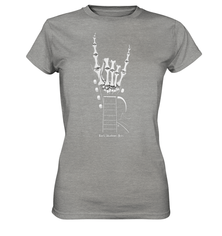 Gitarre mit Skelettfingern - Konzertzeichen - Ladies Premium Shirt | Lady - Shirts | Dark Shadows Arts