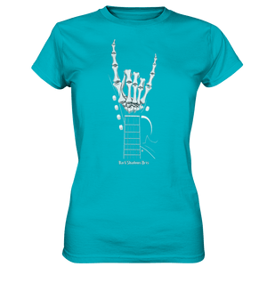 Gitarre mit Skelettfingern - Konzertzeichen - Ladies Premium Shirt | Lady - Shirts | Dark Shadows Arts