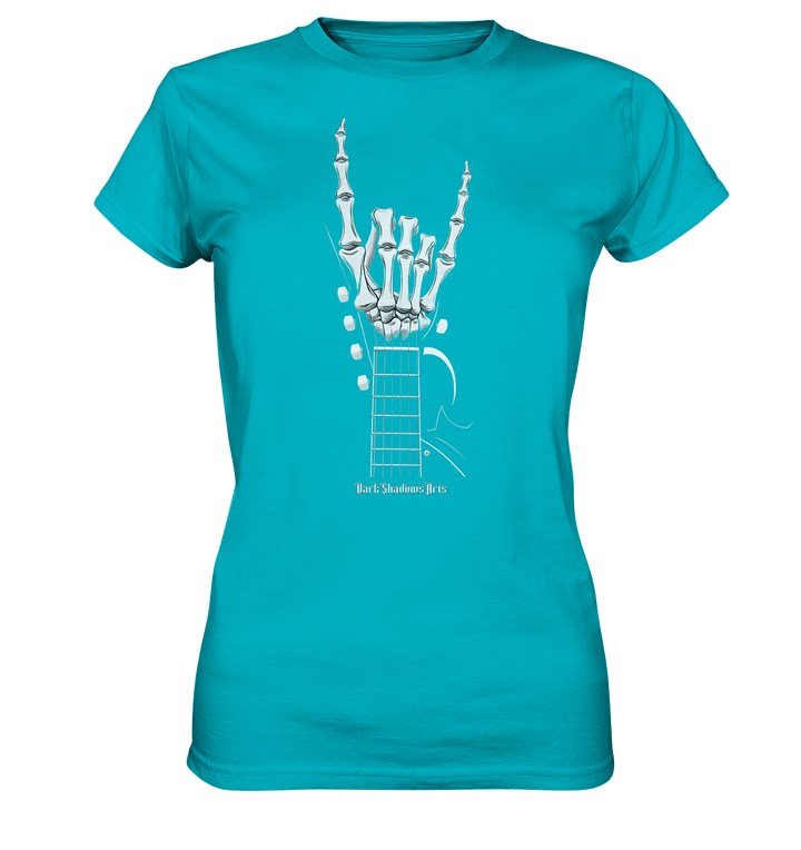 Gitarre mit Skelettfingern - Konzertzeichen - Ladies Premium Shirt | Lady - Shirts | Dark Shadows Arts