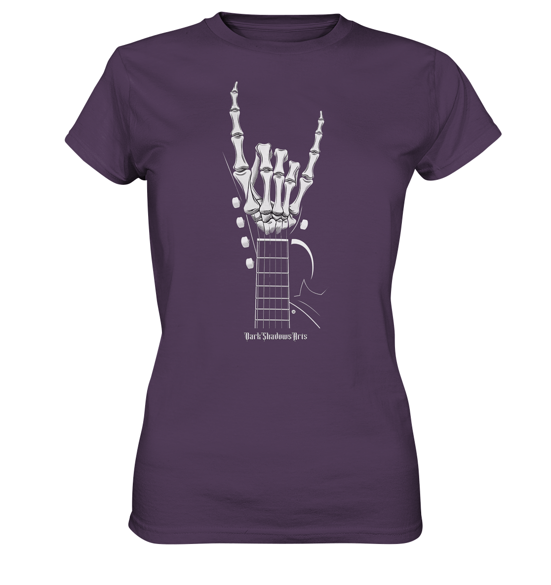 Gitarre mit Skelettfingern - Konzertzeichen - Ladies Premium Shirt | Lady - Shirts | Dark Shadows Arts