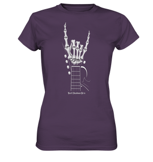 Gitarre mit Skelettfingern - Konzertzeichen - Ladies Premium Shirt | Lady - Shirts | Dark Shadows Arts
