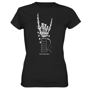 Gitarre mit Skelettfingern - Konzertzeichen - Ladies Premium Shirt | Lady - Shirts | Dark Shadows Arts