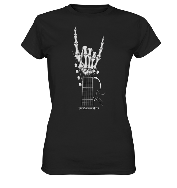 Gitarre mit Skelettfingern - Konzertzeichen - Ladies Premium Shirt | Lady - Shirts | Dark Shadows Arts
