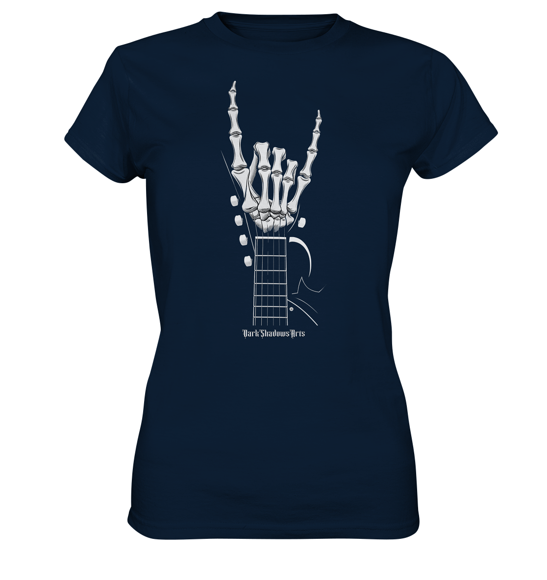 Gitarre mit Skelettfingern - Konzertzeichen - Ladies Premium Shirt | Lady - Shirts | Dark Shadows Arts