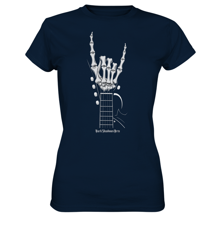 Gitarre mit Skelettfingern - Konzertzeichen - Ladies Premium Shirt | Lady - Shirts | Dark Shadows Arts
