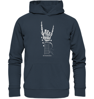 Gitarre mit Skelettfingern - Konzertzeichen - Organic Hoodie | Hoodies | Dark Shadows Arts
