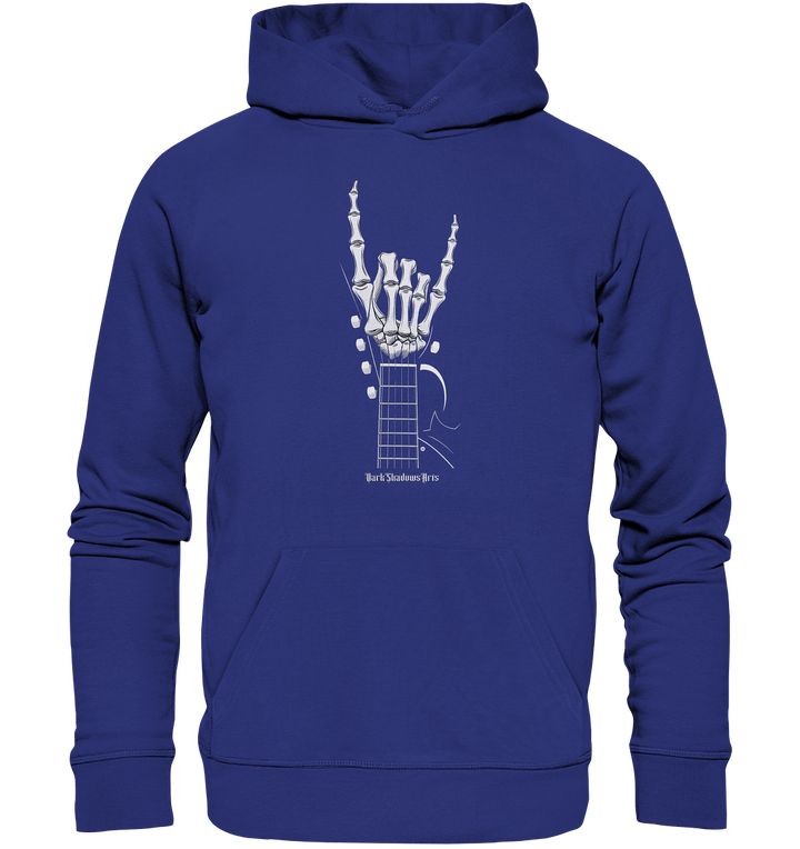 Gitarre mit Skelettfingern - Konzertzeichen - Organic Hoodie | Hoodies | Dark Shadows Arts