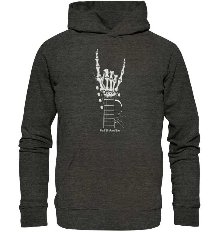 Gitarre mit Skelettfingern - Konzertzeichen - Organic Hoodie | Hoodies | Dark Shadows Arts