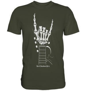 Gitarre mit Skelettfingern - Konzertzeichen - Premium Shirt | Unisex - Shirts | Dark Shadows Arts