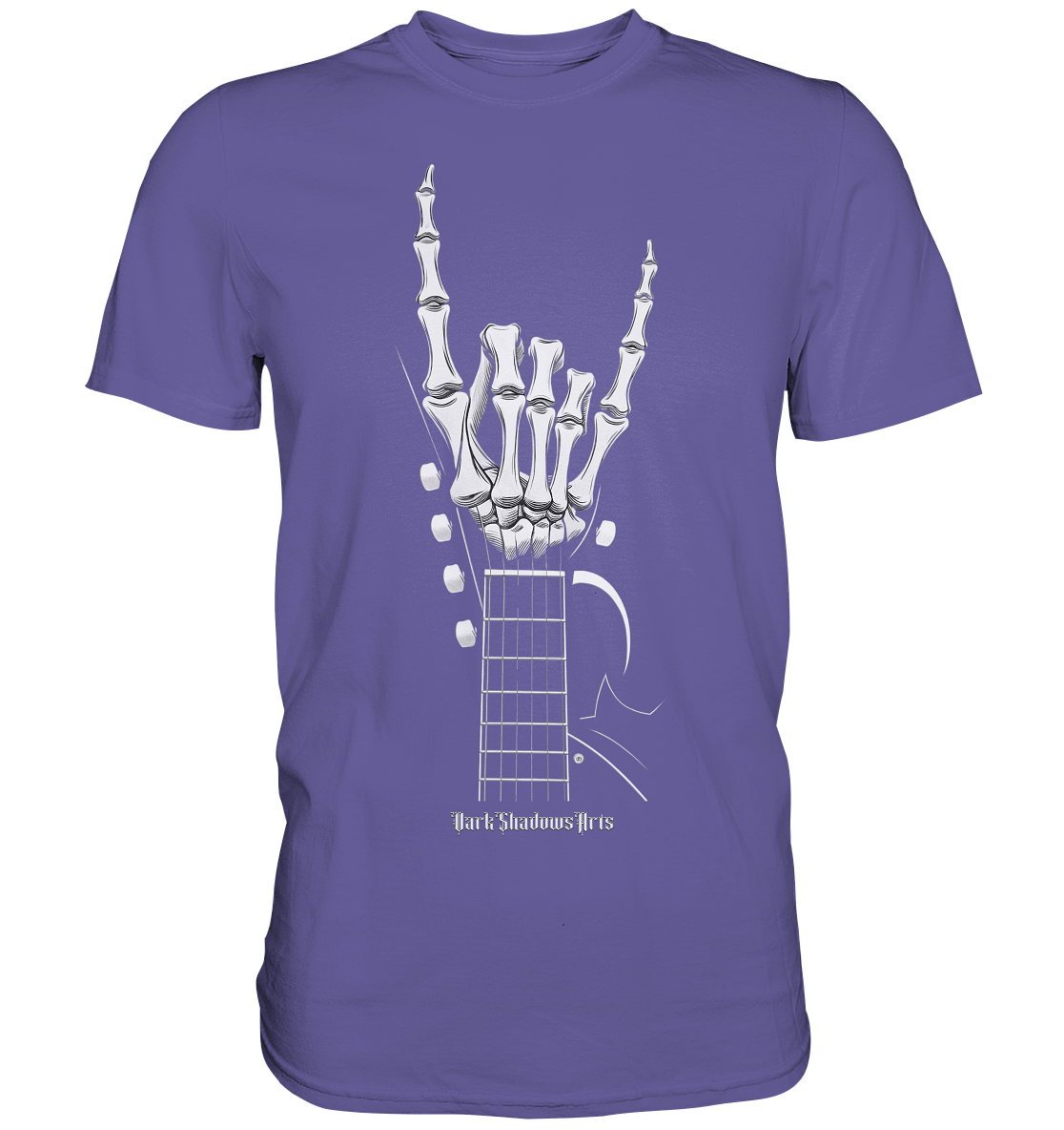 Gitarre mit Skelettfingern - Konzertzeichen - Premium Shirt | Unisex - Shirts | Dark Shadows Arts