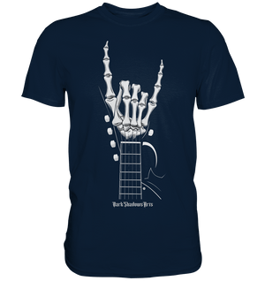 Gitarre mit Skelettfingern - Konzertzeichen - Premium Shirt | Unisex - Shirts | Dark Shadows Arts