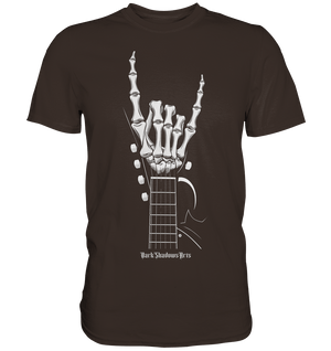 Gitarre mit Skelettfingern - Konzertzeichen - Premium Shirt | Unisex - Shirts | Dark Shadows Arts