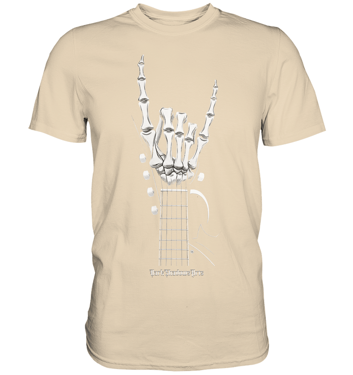 Gitarre mit Skelettfingern - Konzertzeichen - Premium Shirt | Unisex - Shirts | Dark Shadows Arts
