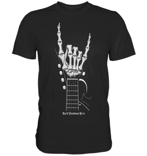 Gitarre mit Skelettfingern - Konzertzeichen - Premium Shirt | Unisex - Shirts | Dark Shadows Arts