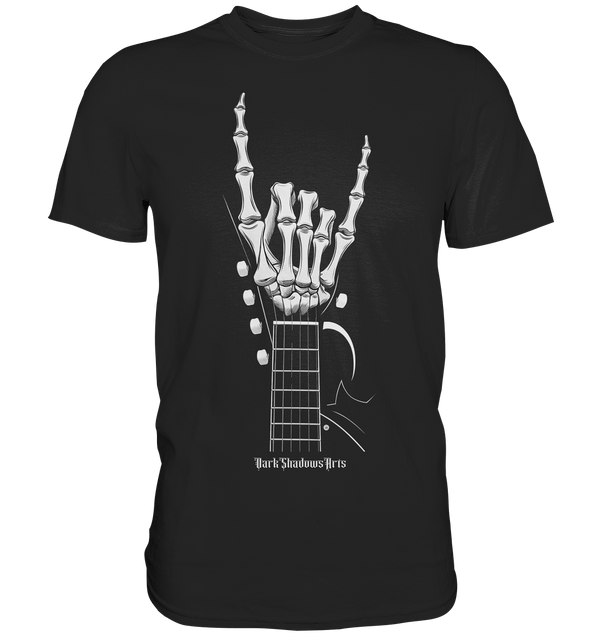 Gitarre mit Skelettfingern - Konzertzeichen - Premium Shirt | Unisex - Shirts | Dark Shadows Arts