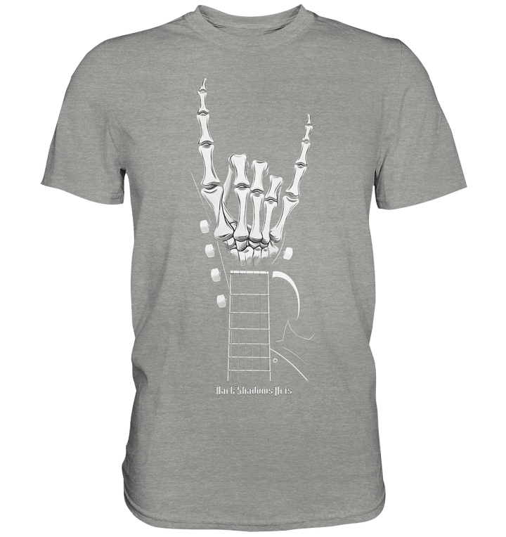 Gitarre mit Skelettfingern - Konzertzeichen - Premium Shirt | Unisex - Shirts | Dark Shadows Arts