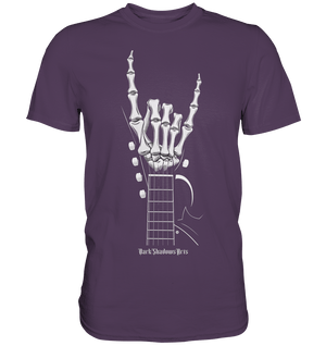Gitarre mit Skelettfingern - Konzertzeichen - Premium Shirt | Unisex - Shirts | Dark Shadows Arts