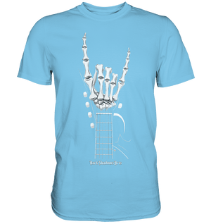 Gitarre mit Skelettfingern - Konzertzeichen - Premium Shirt | Unisex - Shirts | Dark Shadows Arts