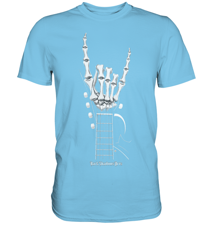 Gitarre mit Skelettfingern - Konzertzeichen - Premium Shirt | Unisex - Shirts | Dark Shadows Arts