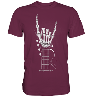 Gitarre mit Skelettfingern - Konzertzeichen - Premium Shirt | Unisex - Shirts | Dark Shadows Arts