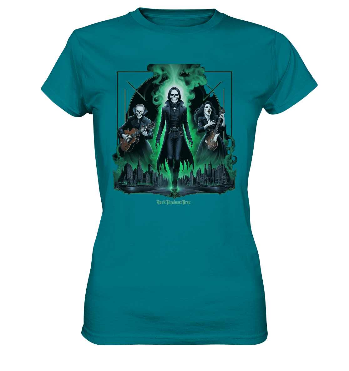 Gothic Ghost Rock - Ladies Premium Shirt | Lady - Shirts | Dark Shadows Arts