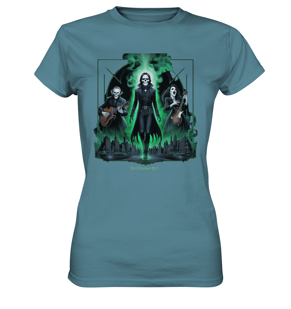 Gothic Ghost Rock - Ladies Premium Shirt | Lady - Shirts | Dark Shadows Arts