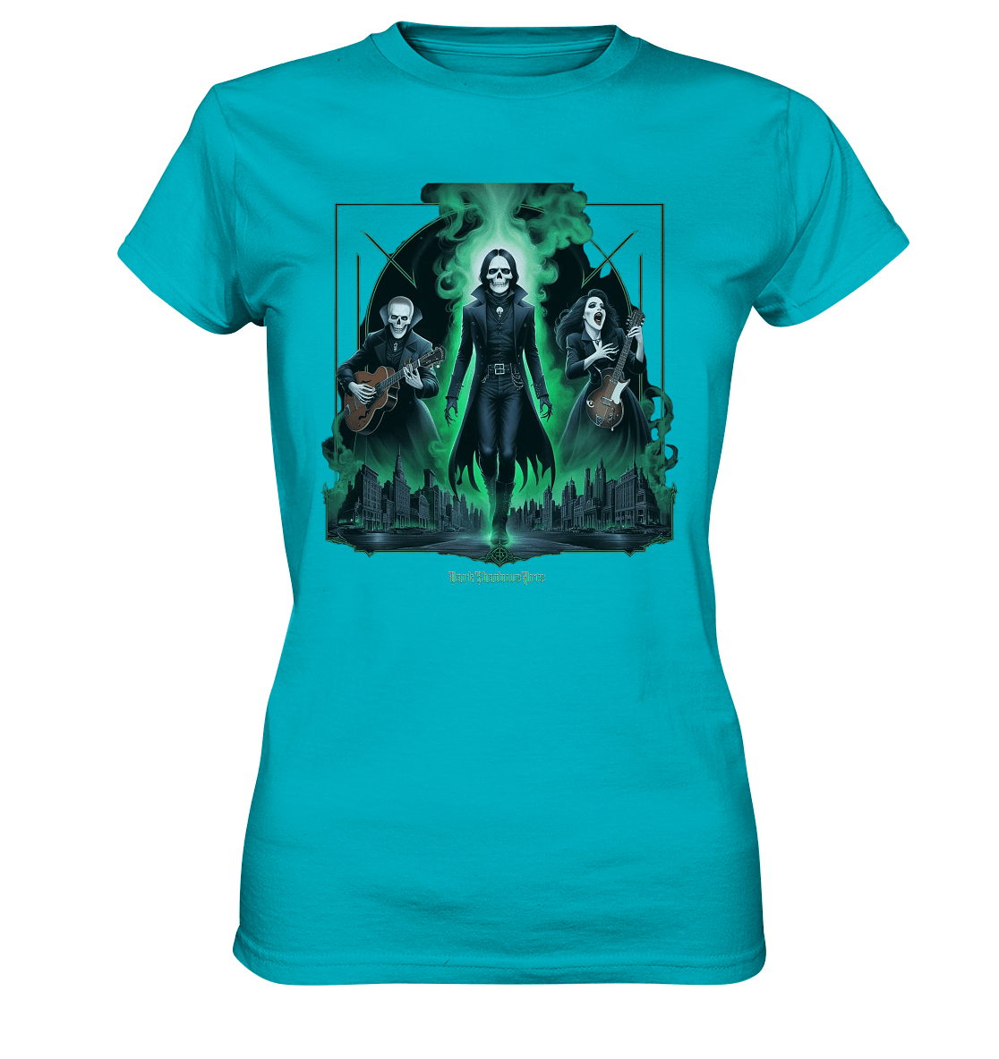Gothic Ghost Rock - Ladies Premium Shirt | Lady - Shirts | Dark Shadows Arts
