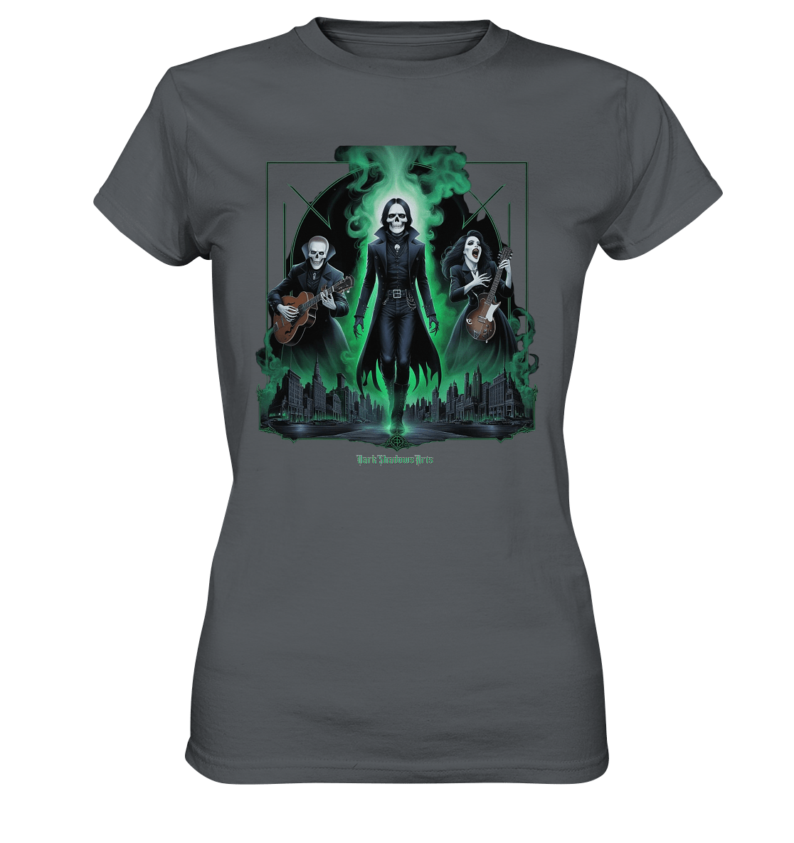 Gothic Ghost Rock - Ladies Premium Shirt | Lady - Shirts | Dark Shadows Arts