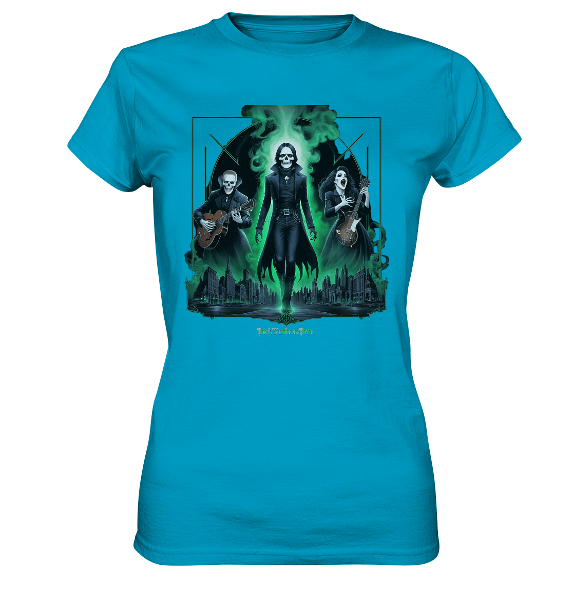 Gothic Ghost Rock - Ladies Premium Shirt | Lady - Shirts | Dark Shadows Arts