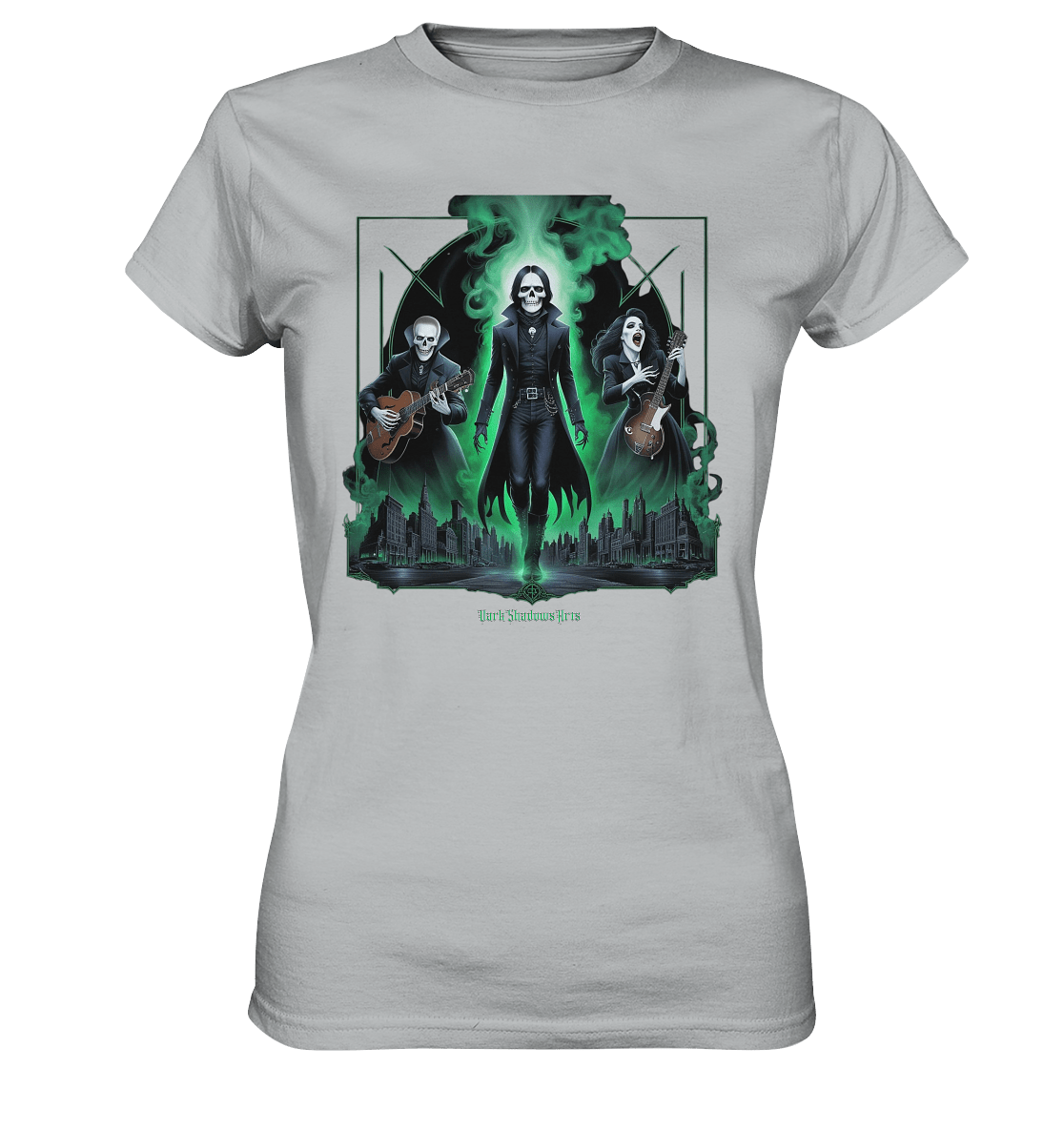 Gothic Ghost Rock - Ladies Premium Shirt | Lady - Shirts | Dark Shadows Arts