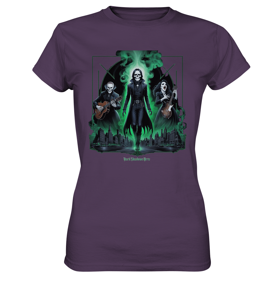 Gothic Ghost Rock - Ladies Premium Shirt | Lady - Shirts | Dark Shadows Arts