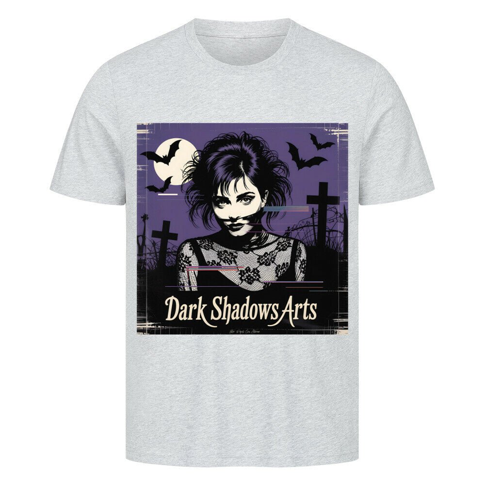 Gothic Vision – Schattenfrau im VHS - Nebel - HigherBlanks Premium T-Shirt | T-Shirt | Dark Shadows Arts