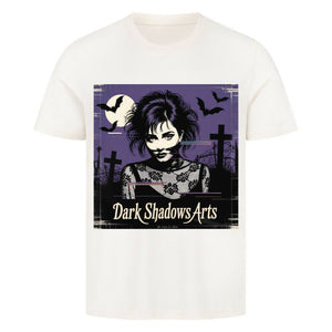 Gothic Vision – Schattenfrau im VHS - Nebel - HigherBlanks Premium T-Shirt | T-Shirt | Dark Shadows Arts