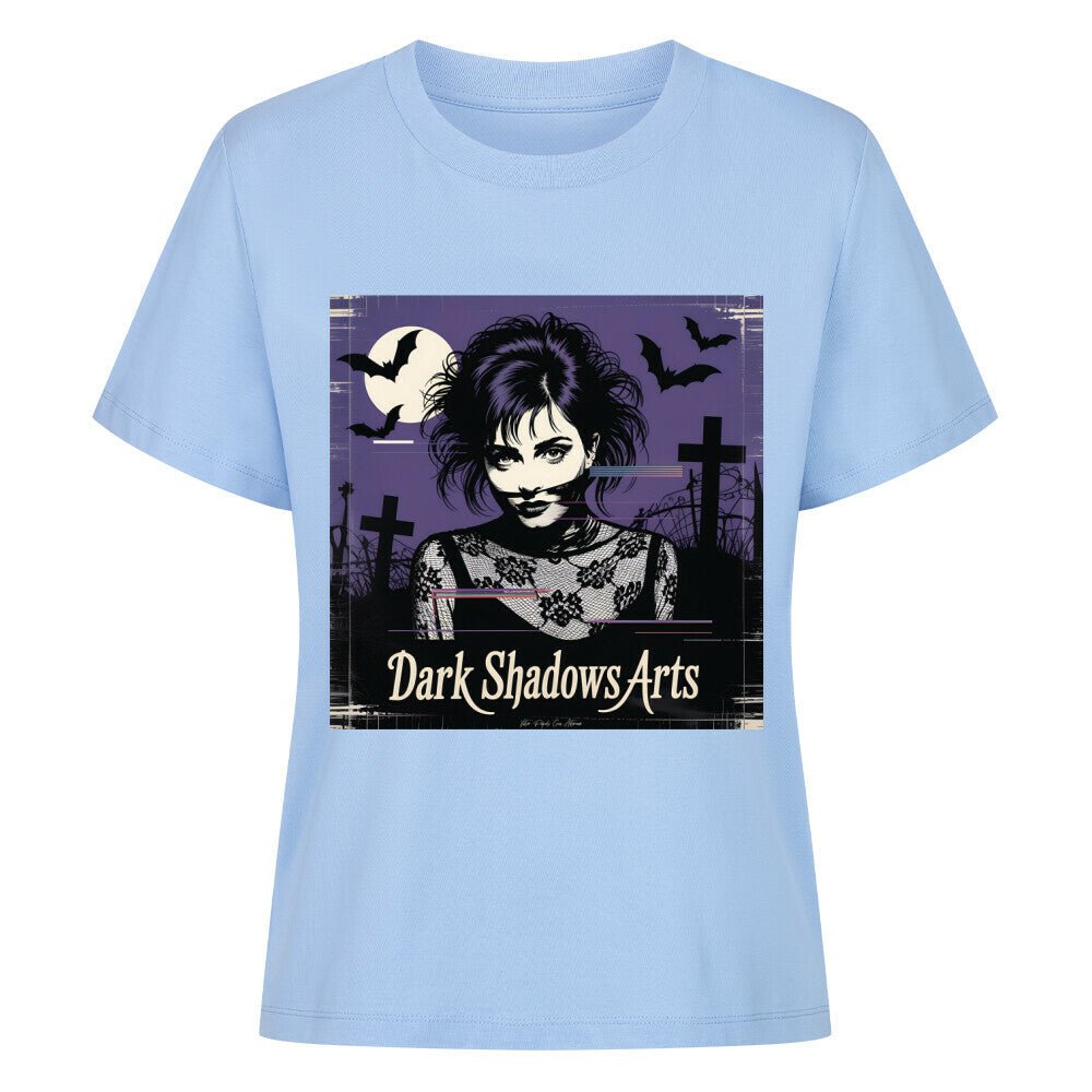 Gothic Vision – Schattenfrau im VHS - Nebel - Premium Organic Shirt Women | T-Shirt | Dark Shadows Arts
