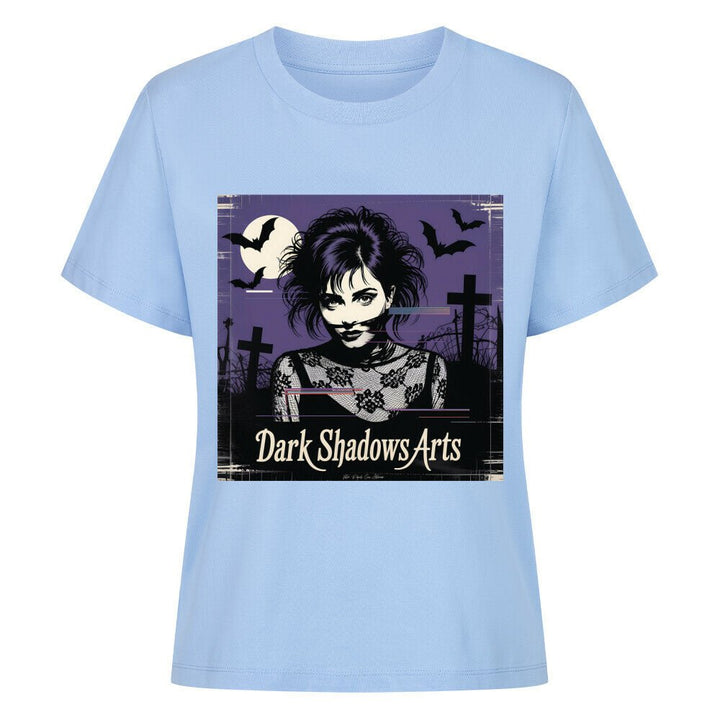 Gothic Vision – Schattenfrau im VHS - Nebel - Premium Organic Shirt Women | T-Shirt | Dark Shadows Arts